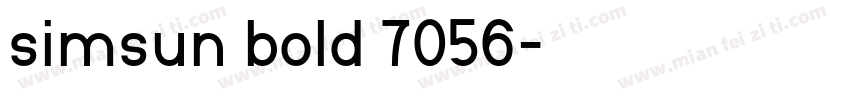 simsun bold 7056字体转换